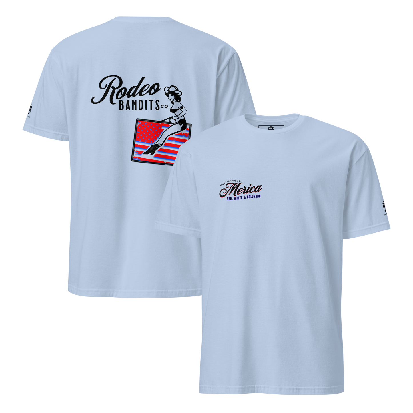 MERICA Red, White & Colorado - Rodeo Bandits Short-Sleeve Unisex T-Shirt