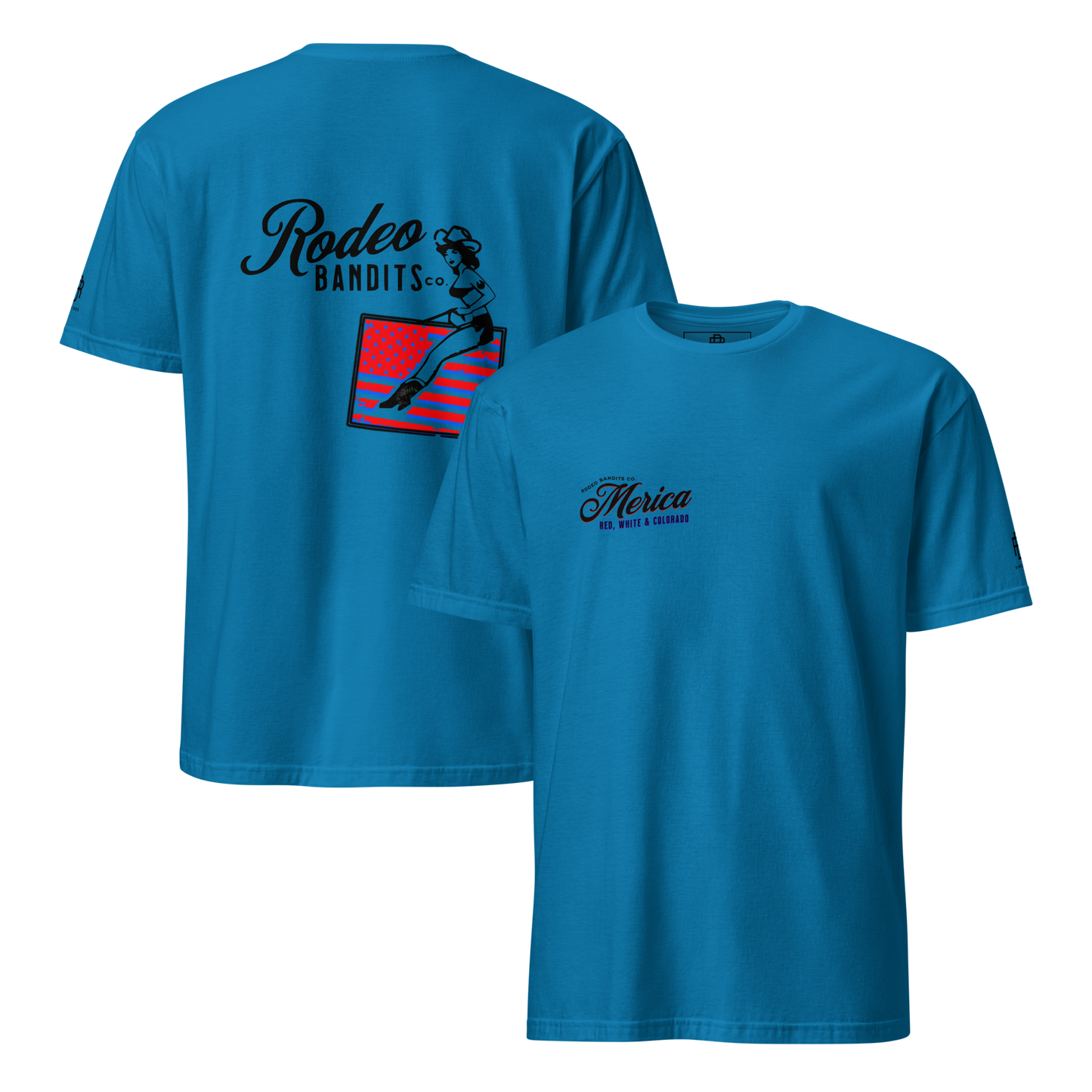 MERICA Red, White & Colorado - Rodeo Bandits Short-Sleeve Unisex T-Shirt