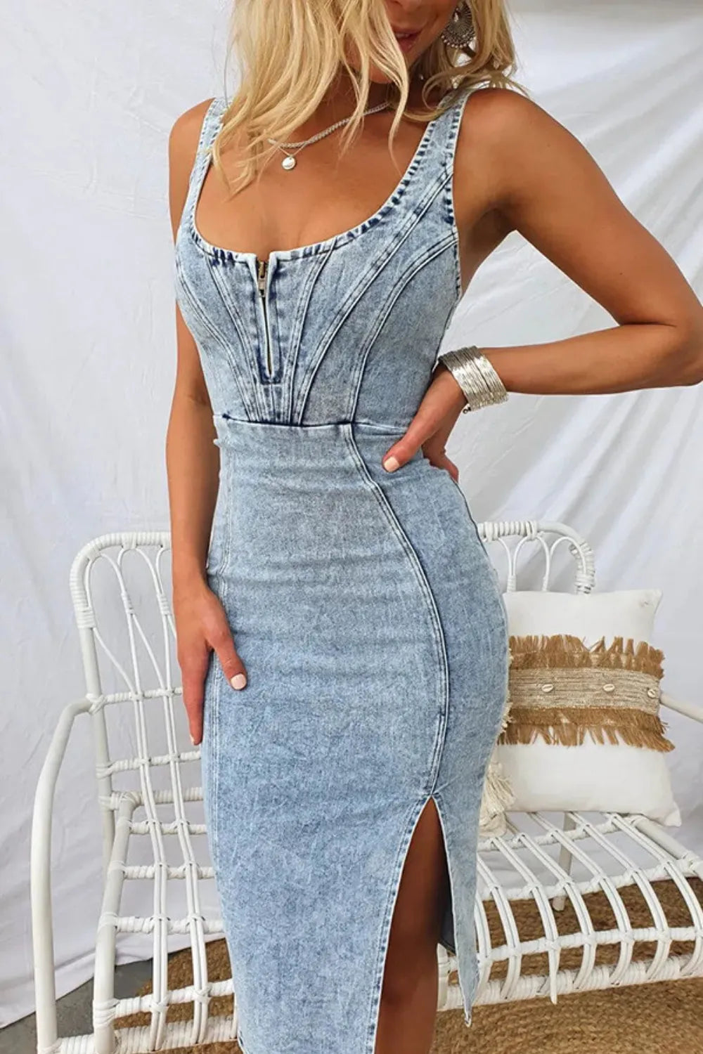 Western Bandit Denim Dress