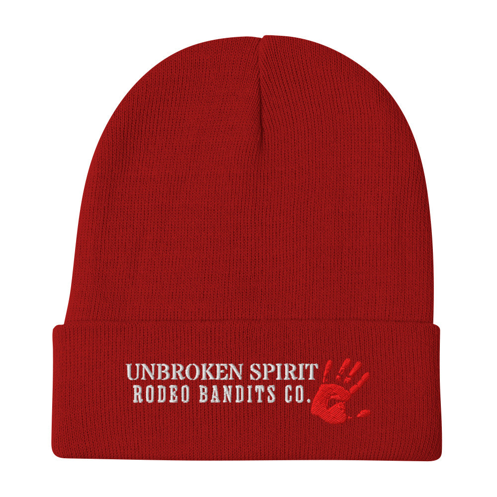 Unbroken Spirit Beanie: Embroidered for a Cause (10% to Domestic Violence Support)