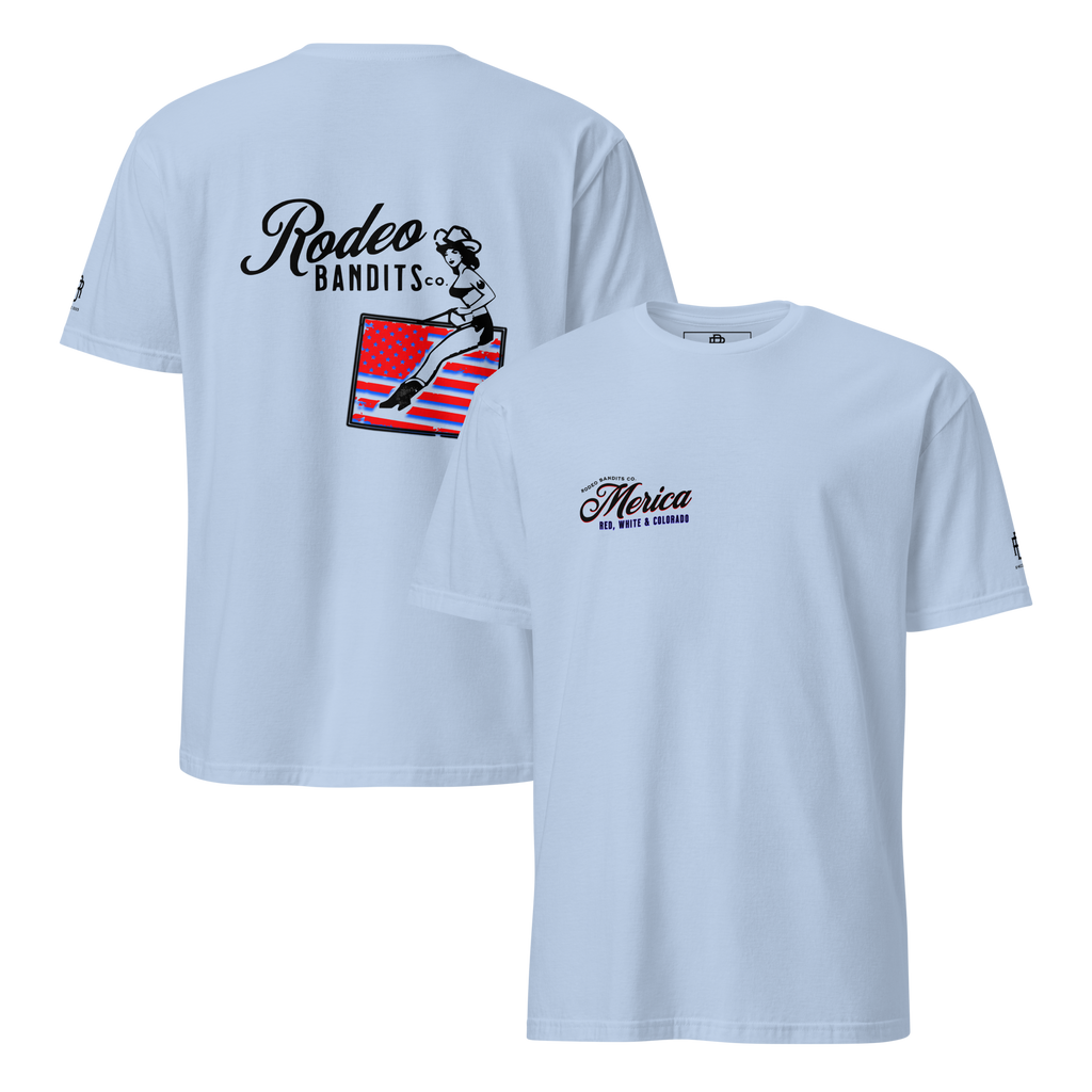 MERICA Red, White & Colorado - Rodeo Bandits Short-Sleeve Unisex T-Shirt