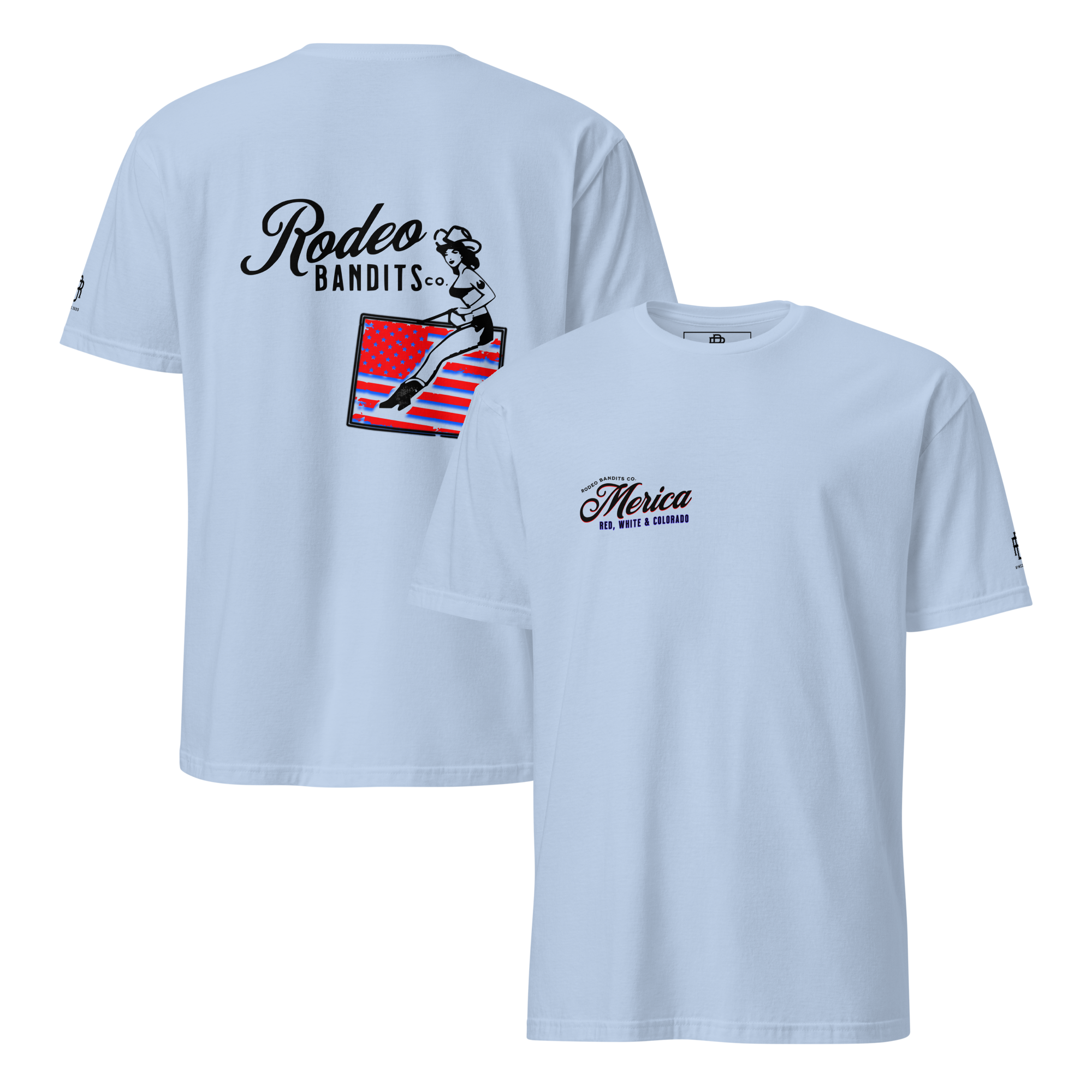 MERICA Red, White & Colorado - Rodeo Bandits Short-Sleeve Unisex T-Shirt