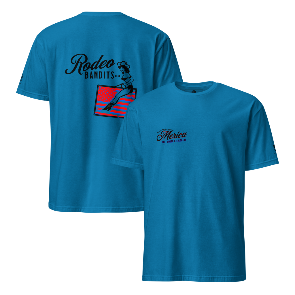 MERICA Red, White & Colorado - Rodeo Bandits Short-Sleeve Unisex T-Shirt
