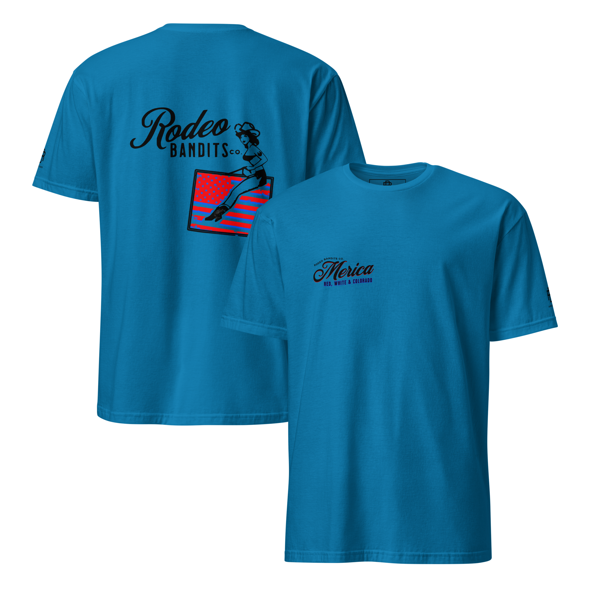 MERICA Red, White & Colorado - Rodeo Bandits Short-Sleeve Unisex T-Shirt