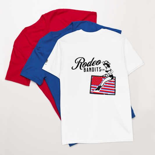 MERICA Red, White & Colorado - Rodeo Bandits Short-Sleeve Unisex T-Shirt