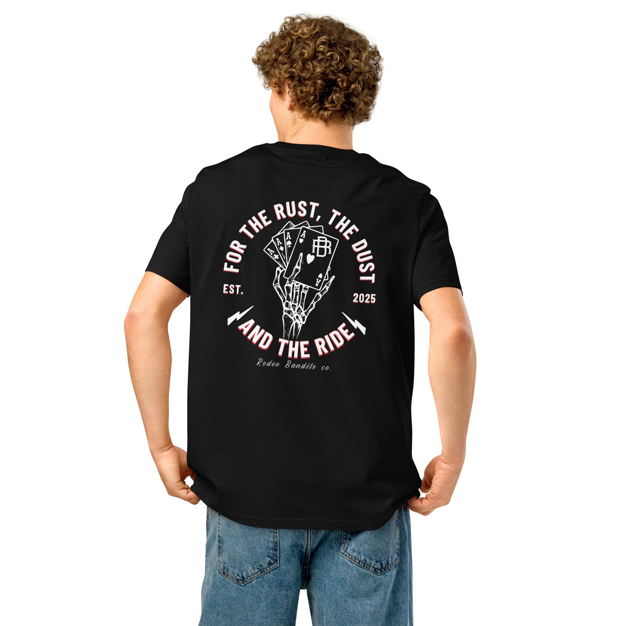 For the Rust, Dust & Ride - Rodeo Bandits ribbed neck t-shirt