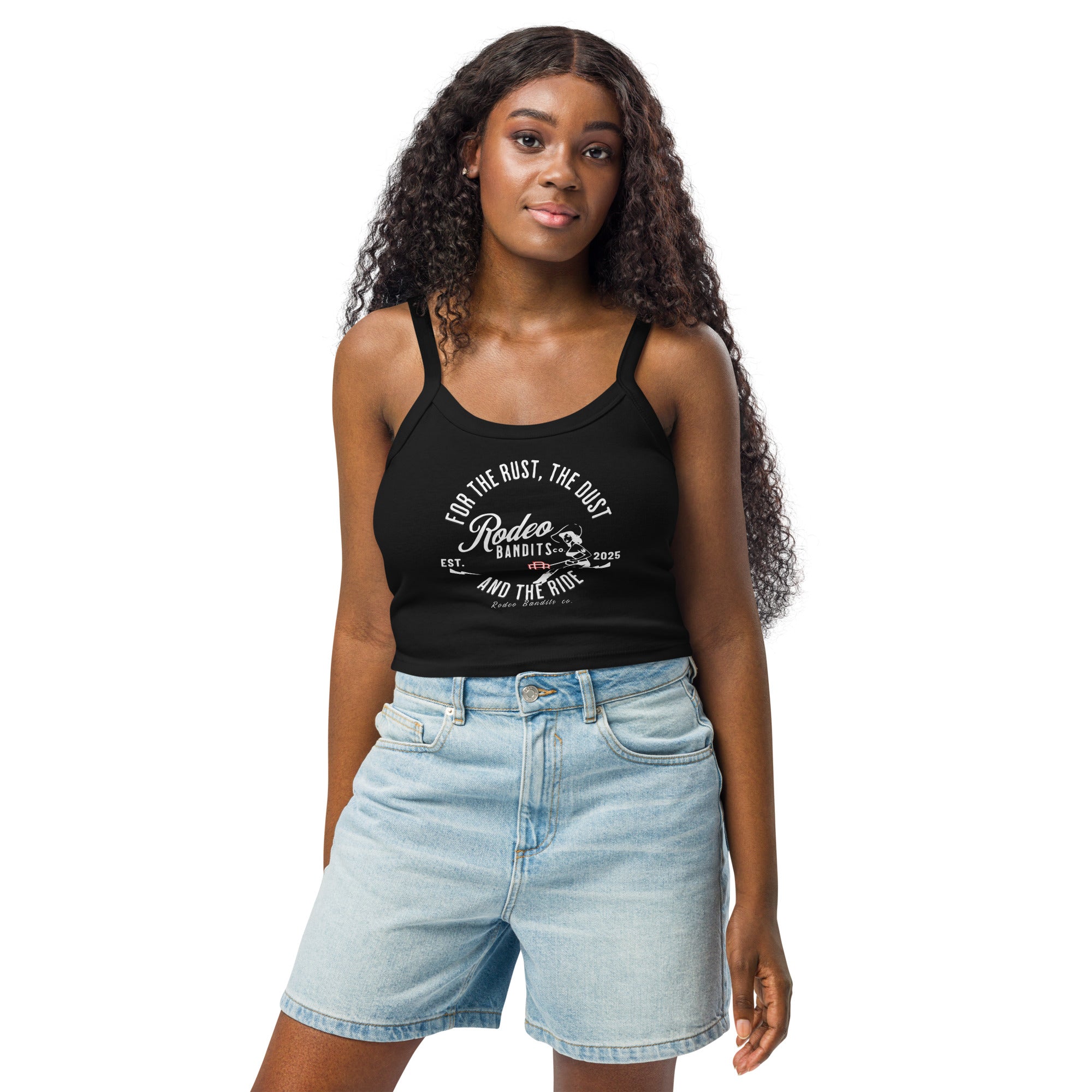 Rust, Dust & Ride - Rodeo Bandits co. micro-rib tank top
