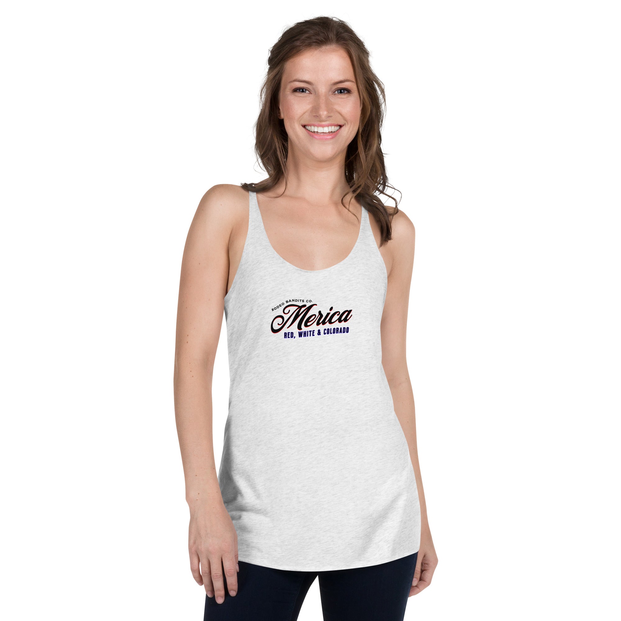 MERICA - Rodeo Bandit's Women's Racerback Tank